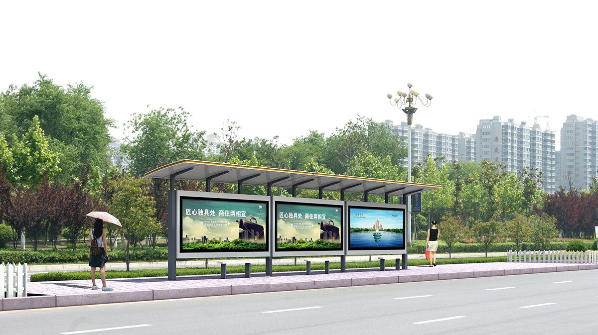 石家庄候车亭案例